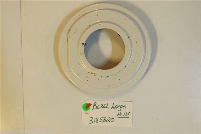 KITCHENAID STOVE 3185820 Bezel, Large Rr-lf USED PART KITCHENAID STOVE 3185820 Bezel, Large Rr-lf USED PART
